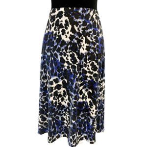 Black and Blue leopard spotted skirt